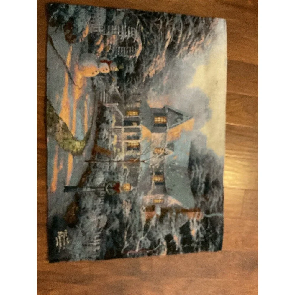 Thomas Kinkade Tapestry Wall Hangings Double Sided